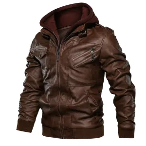 2019 Fashion Men's PU Jackets Casual Emperor Jackets European size Dropshipping