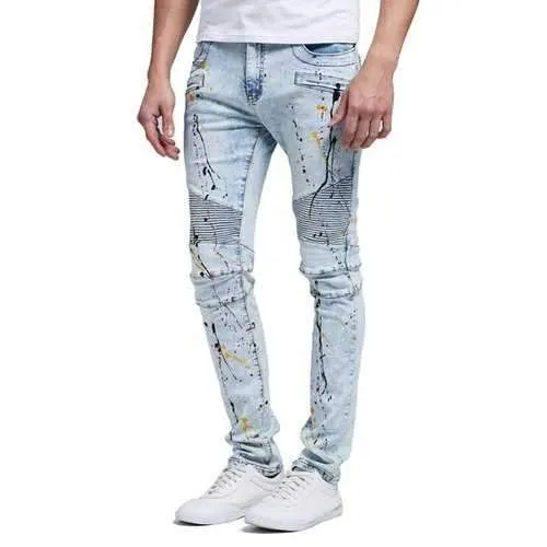 30-38 Hip Hop Biker Stylish Jeans