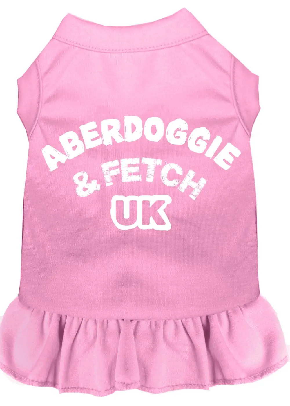 Aberdoggie Uk Screen Print Dress Light Pink Xxxl (20)