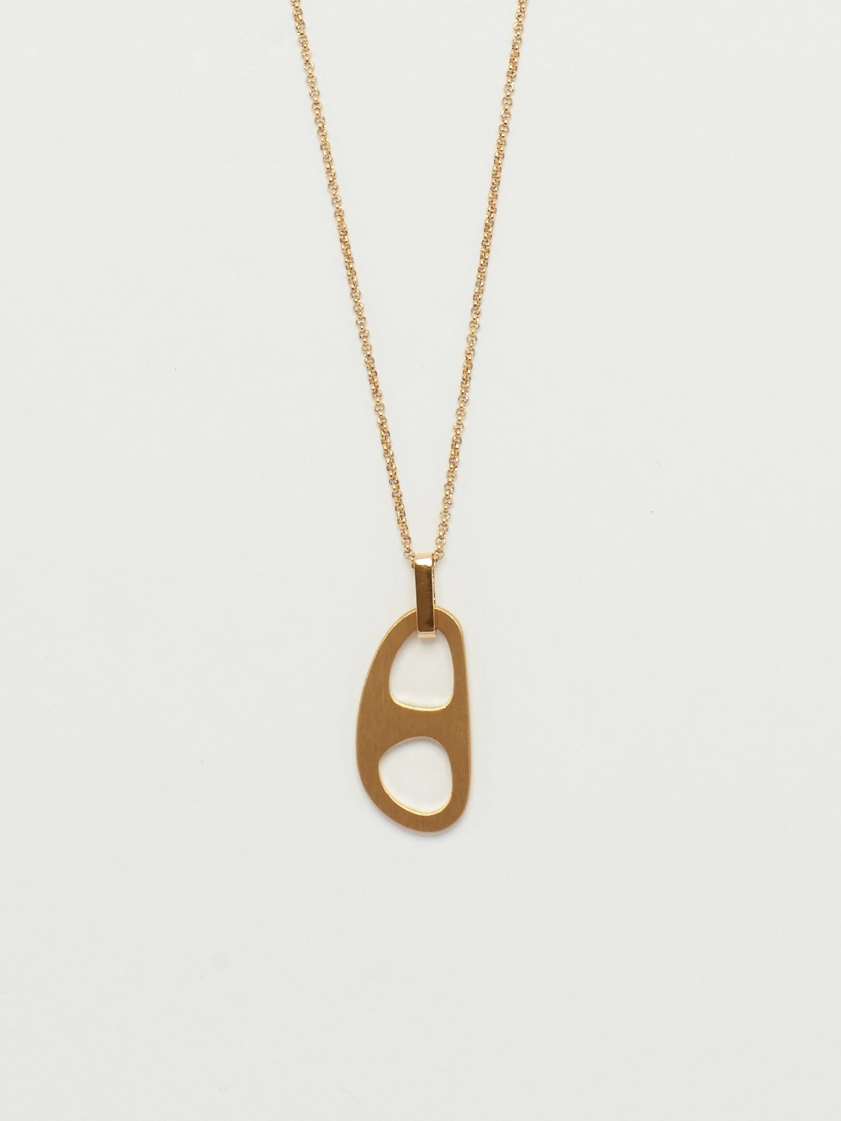 Adjustable Gold Tab Necklace