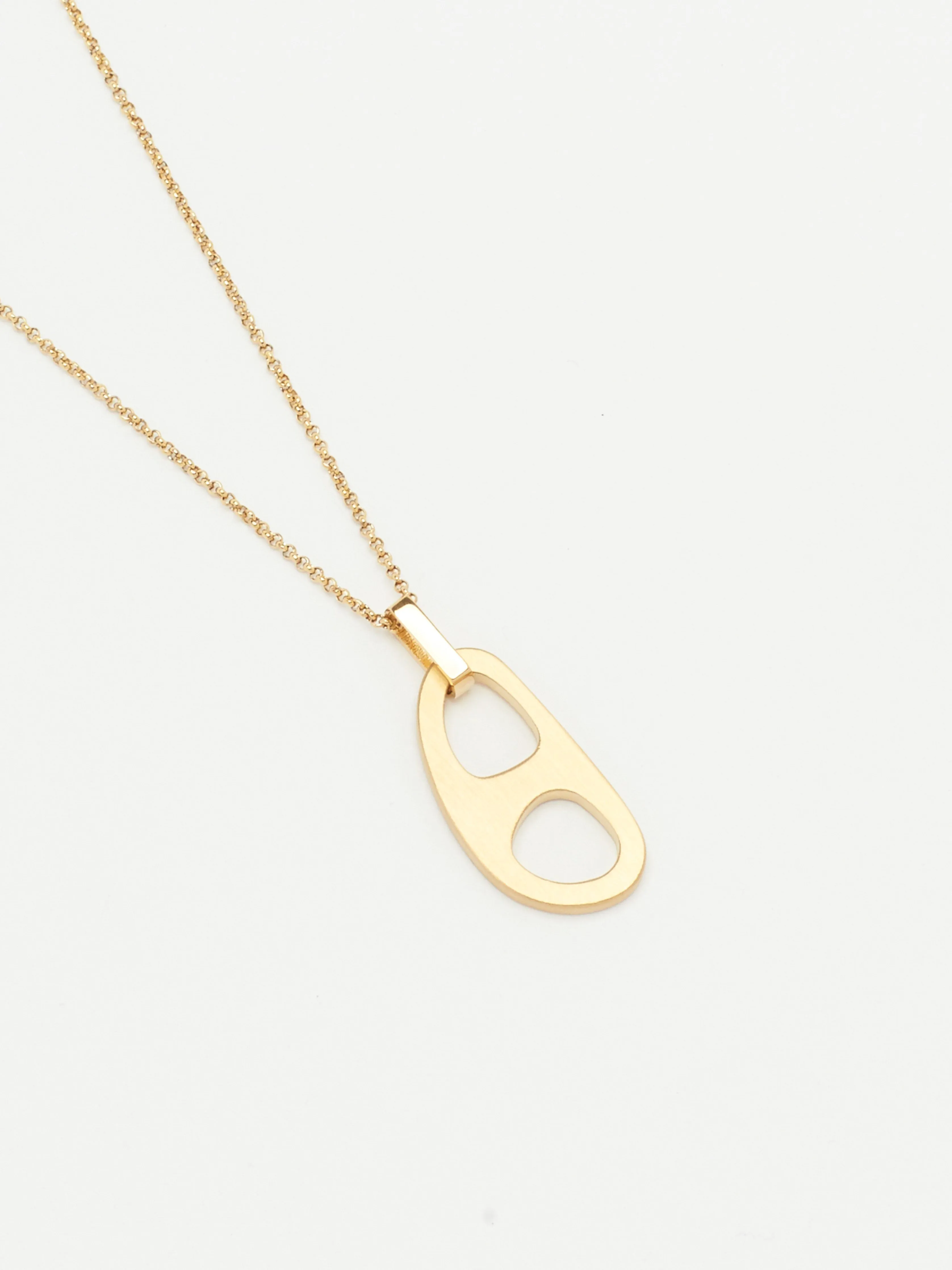 Adjustable Gold Tab Necklace