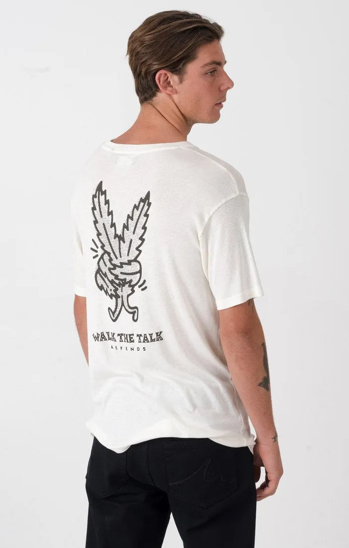 Afends Mens Walk The Talk - Standard Fit Hemp Tee