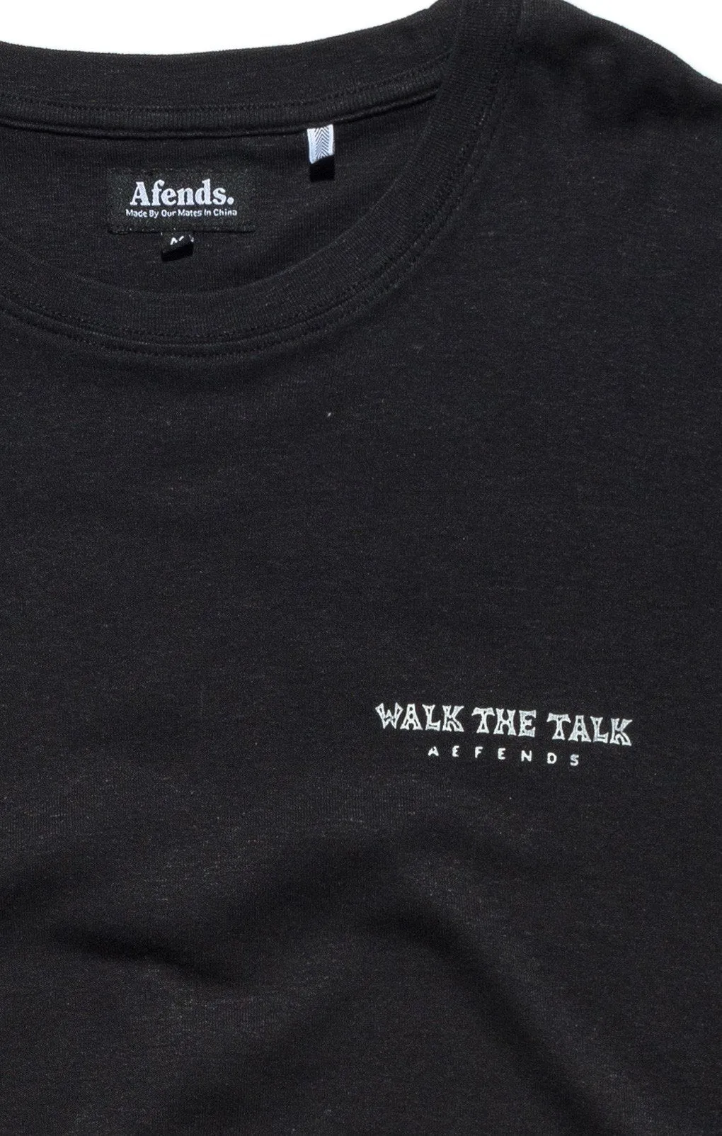 Afends Mens Walk The Talk - Standard Fit Hemp Tee