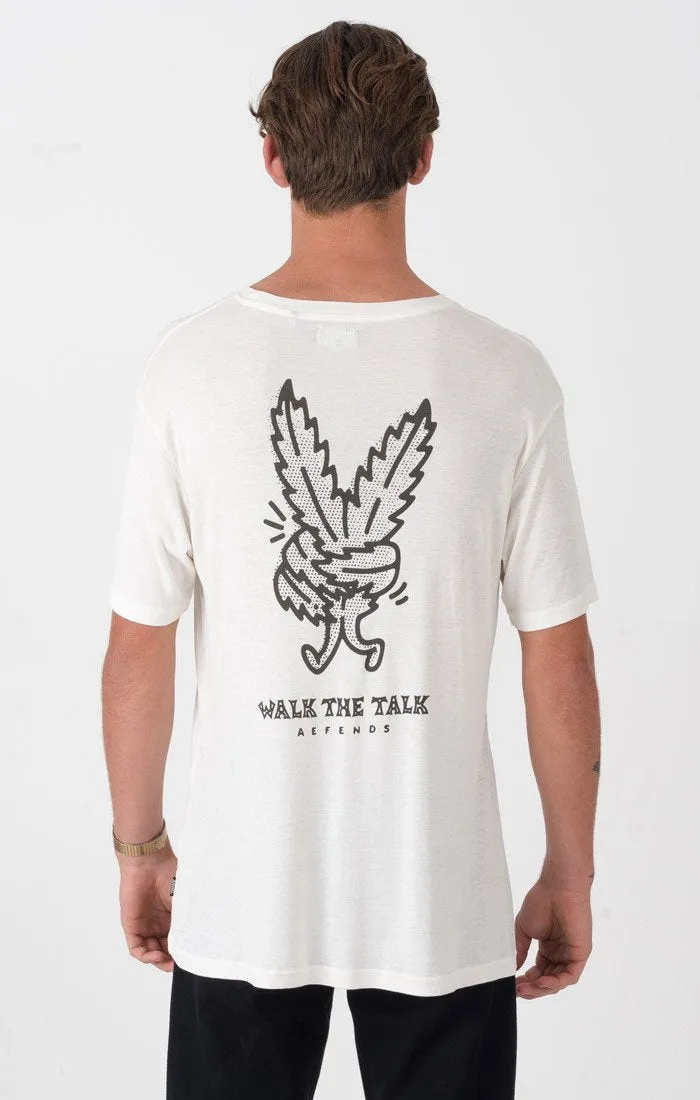 Afends Mens Walk The Talk - Standard Fit Hemp Tee