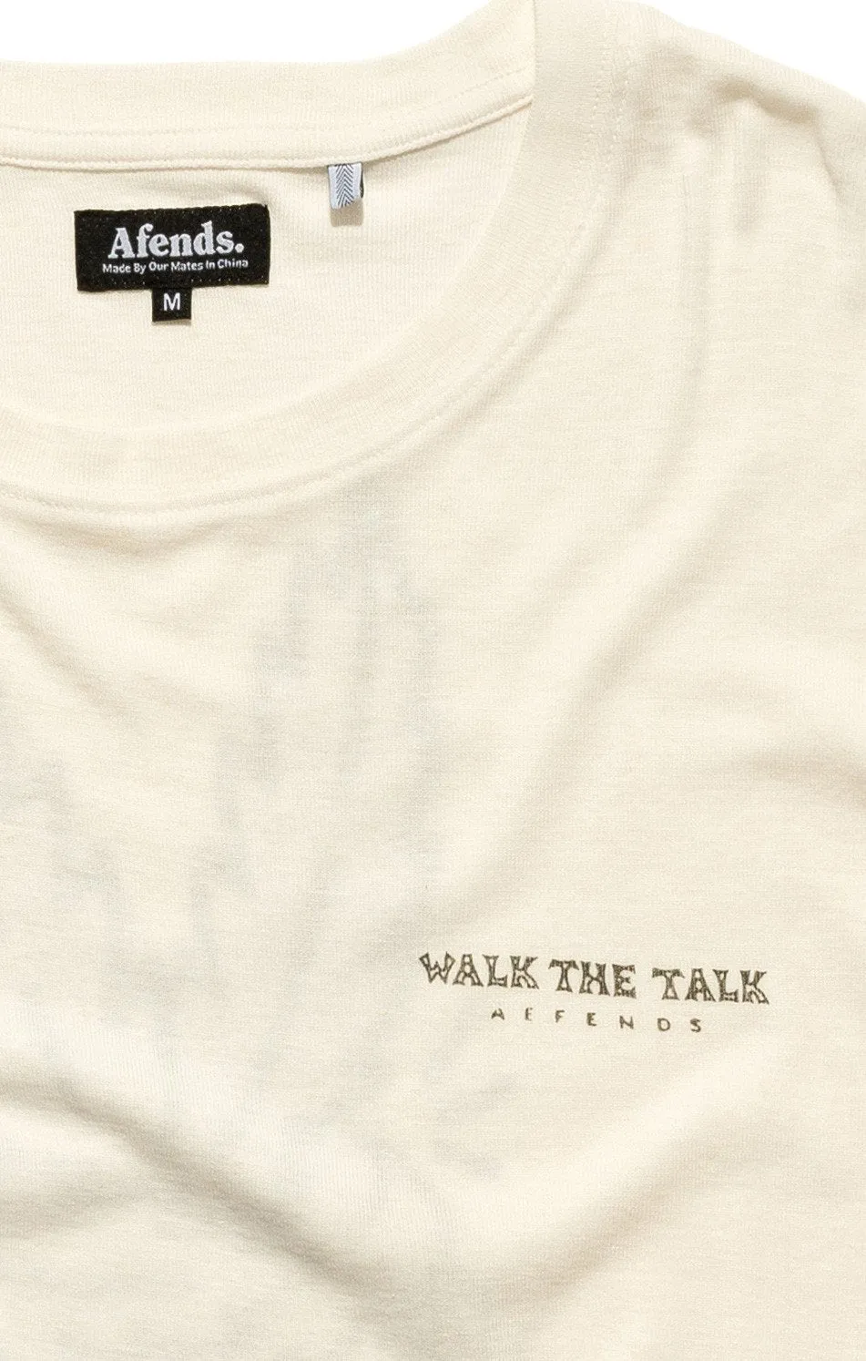 Afends Mens Walk The Talk - Standard Fit Hemp Tee