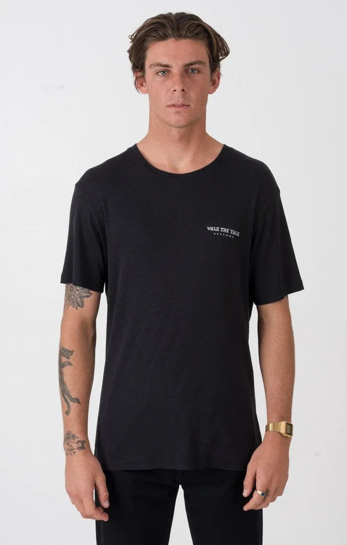 Afends Mens Walk The Talk - Standard Fit Hemp Tee