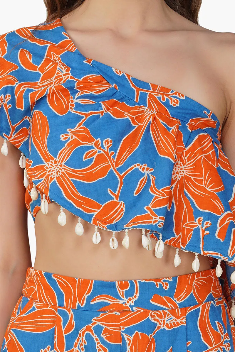 Apricot Beauty Printed Top