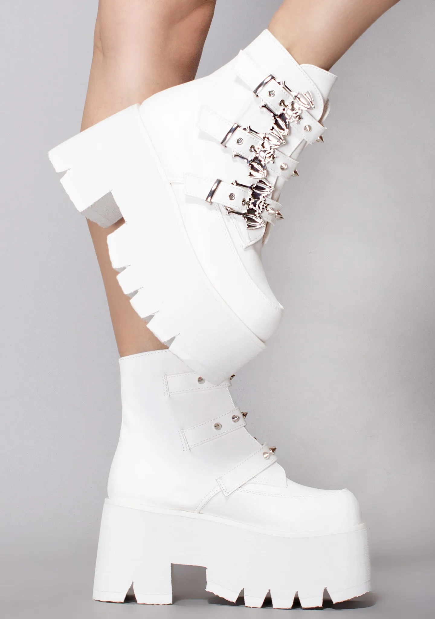 ASH 55 Heaven Can Wait White Platform Boots