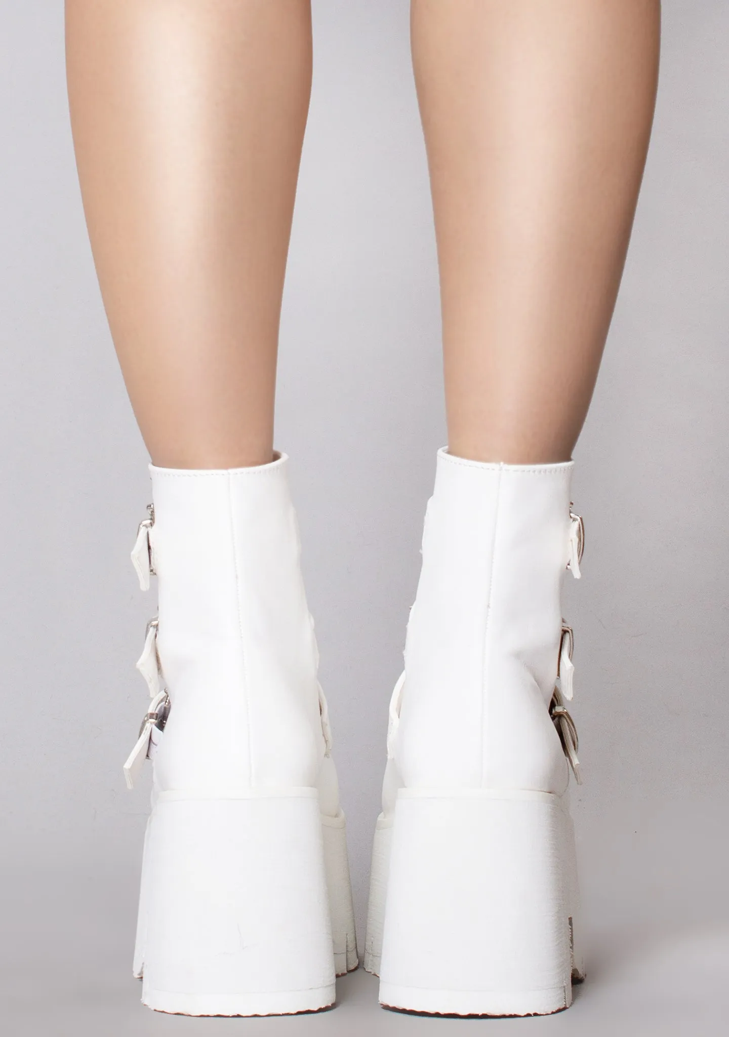 ASH 55 Heaven Can Wait White Platform Boots