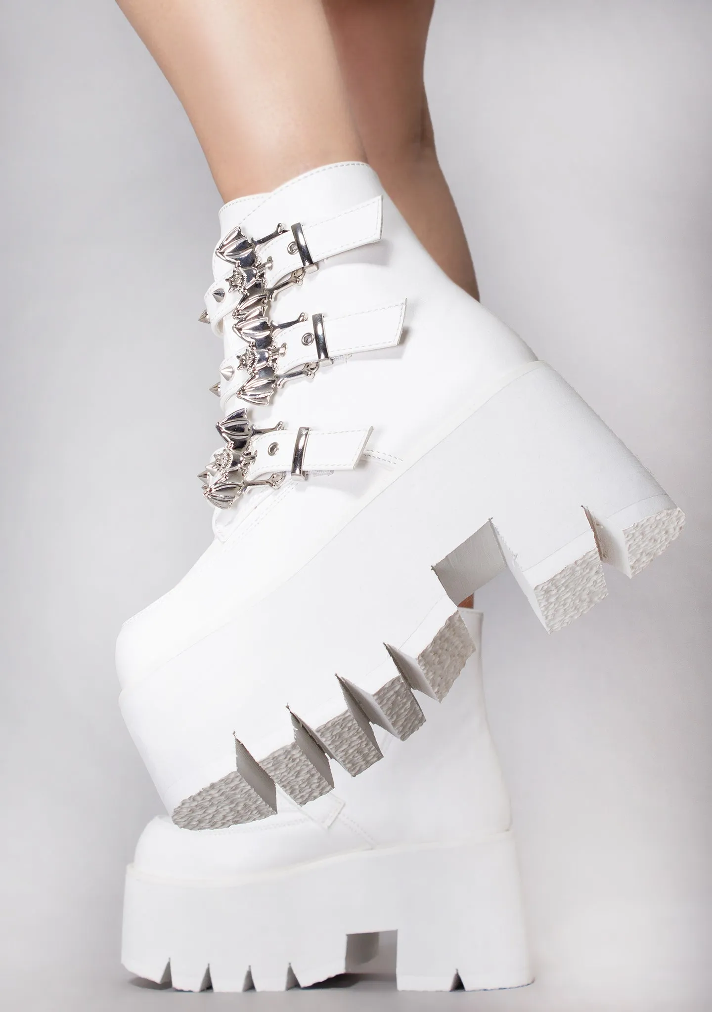 ASH 55 Heaven Can Wait White Platform Boots