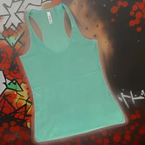 *BELLA CANVAS* ~LIGHT GREEN~ RACERBACK TANK TOPS (LIGHTWEIGHT)