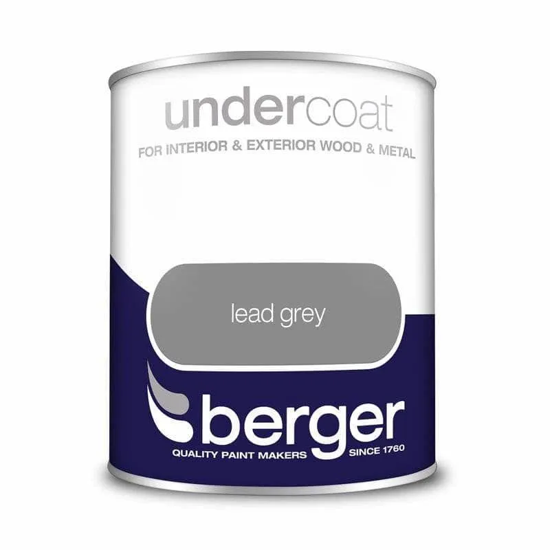 Berger Undercoat 750ml - Lead Grey