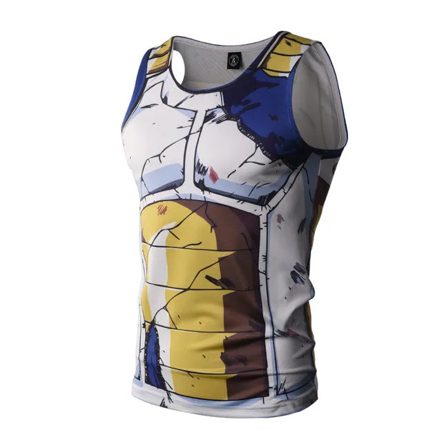 Bodybuilding Armour Dragon Ball Tank Tops Men Anime Tops Naruto vest Fitness Tops Tees super saiyan singlets ZOOTOP BEAR