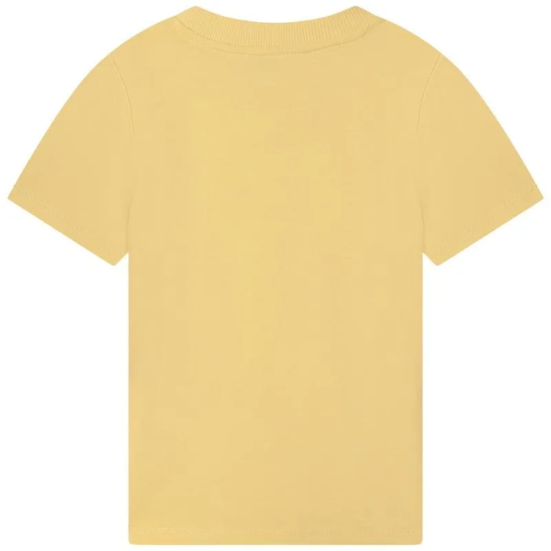 Boys Yellow Elephant Cotton T-shirt