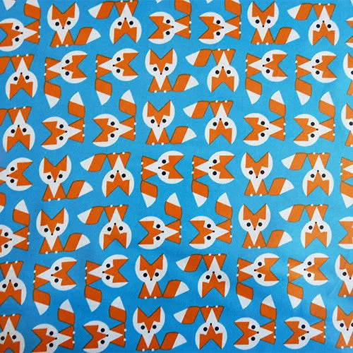 Cloud9 Organic Fabric : Fox Laminate - Blue