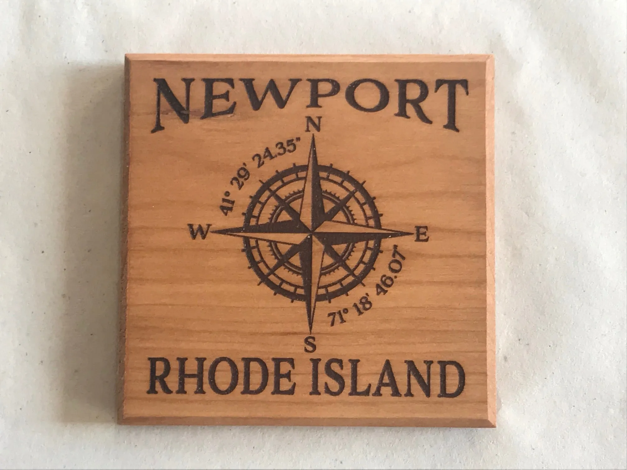 Coaster Newport R.I. Compass Rose