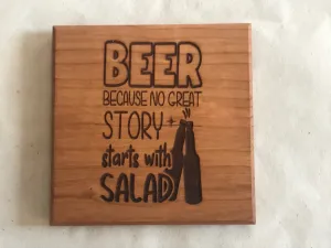 Coaster Starts with a Salad - Cherry