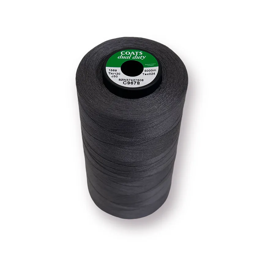 Coats Dual Duty (Poly-Cotton) General Use Thread - 5000m Cones