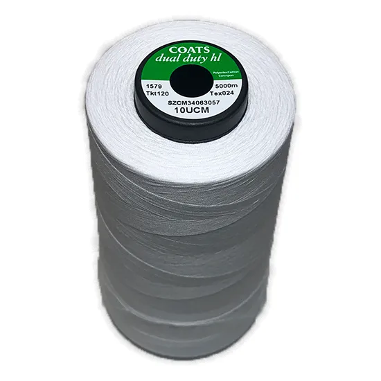 Coats Dual Duty (Poly-Cotton) General Use Thread - 5000m Cones