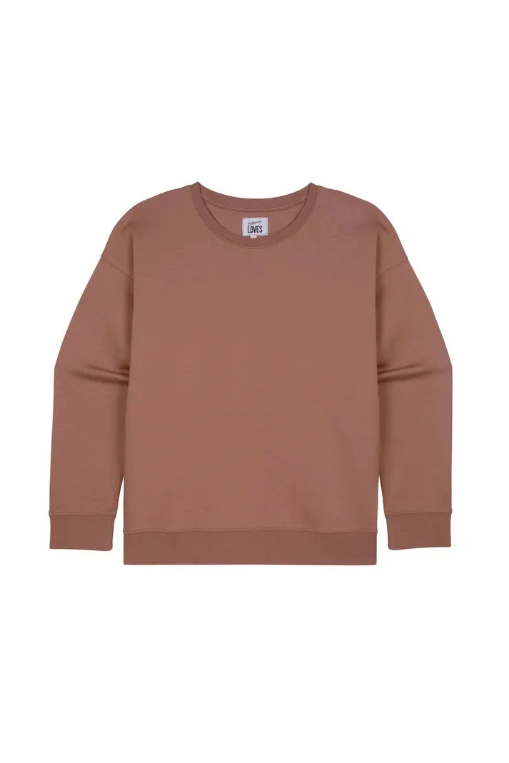 Eleven Loves The Perfect Crew Neck Sweatshirt Mocha