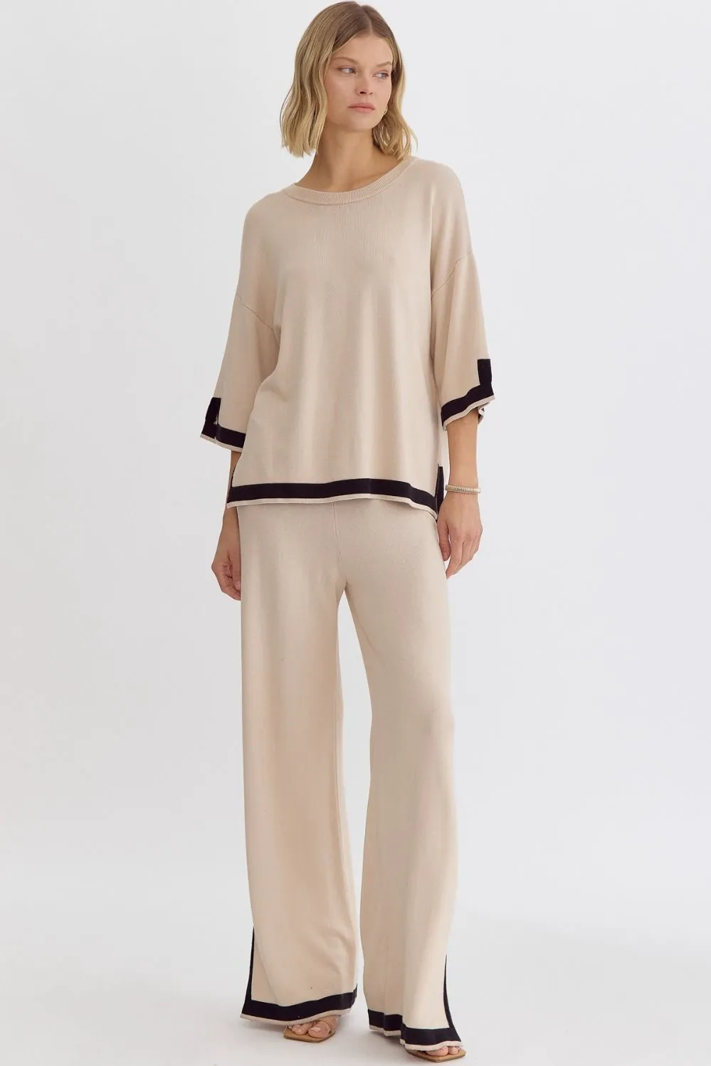 ENT Outline Detail Knit Pant