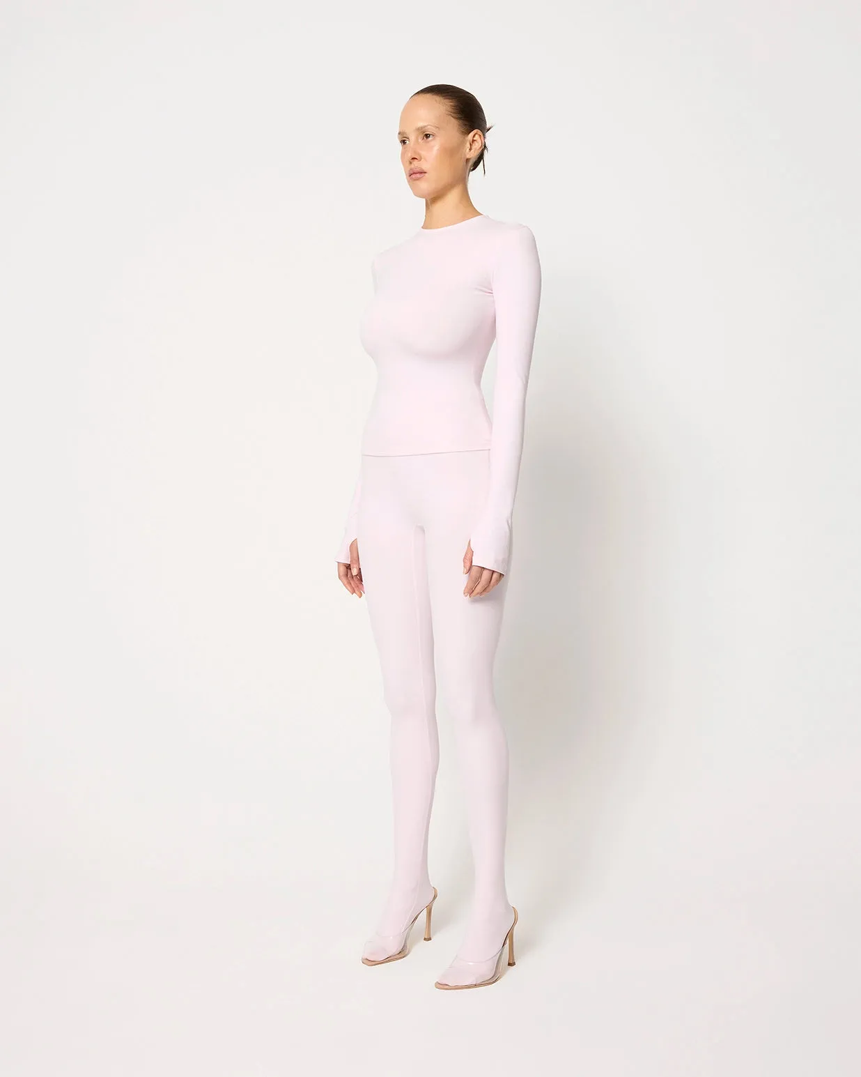 Footed Legging | Powder Pink