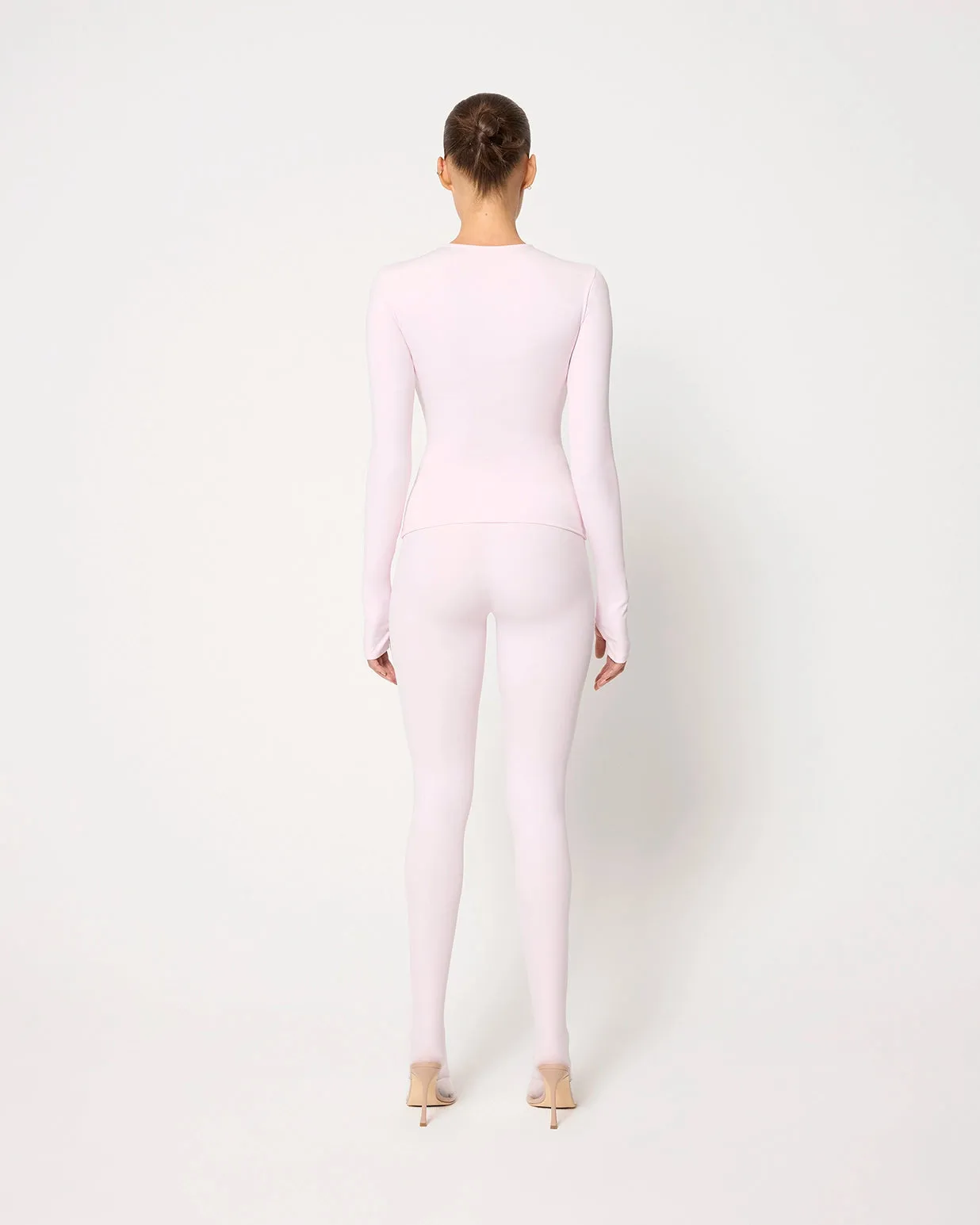 Footed Legging | Powder Pink