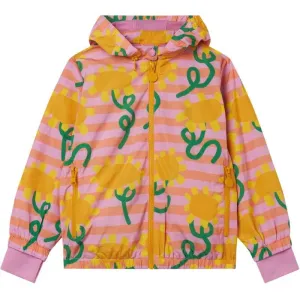 Girls Sunflower Print Nylon Jacket