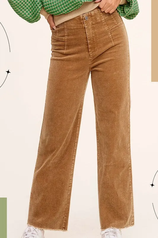 Hello There Camel Corduroy Pants