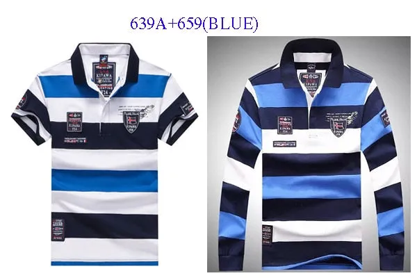 High Quality Polo Shirts Striped short an long sleeve polo shirt men...