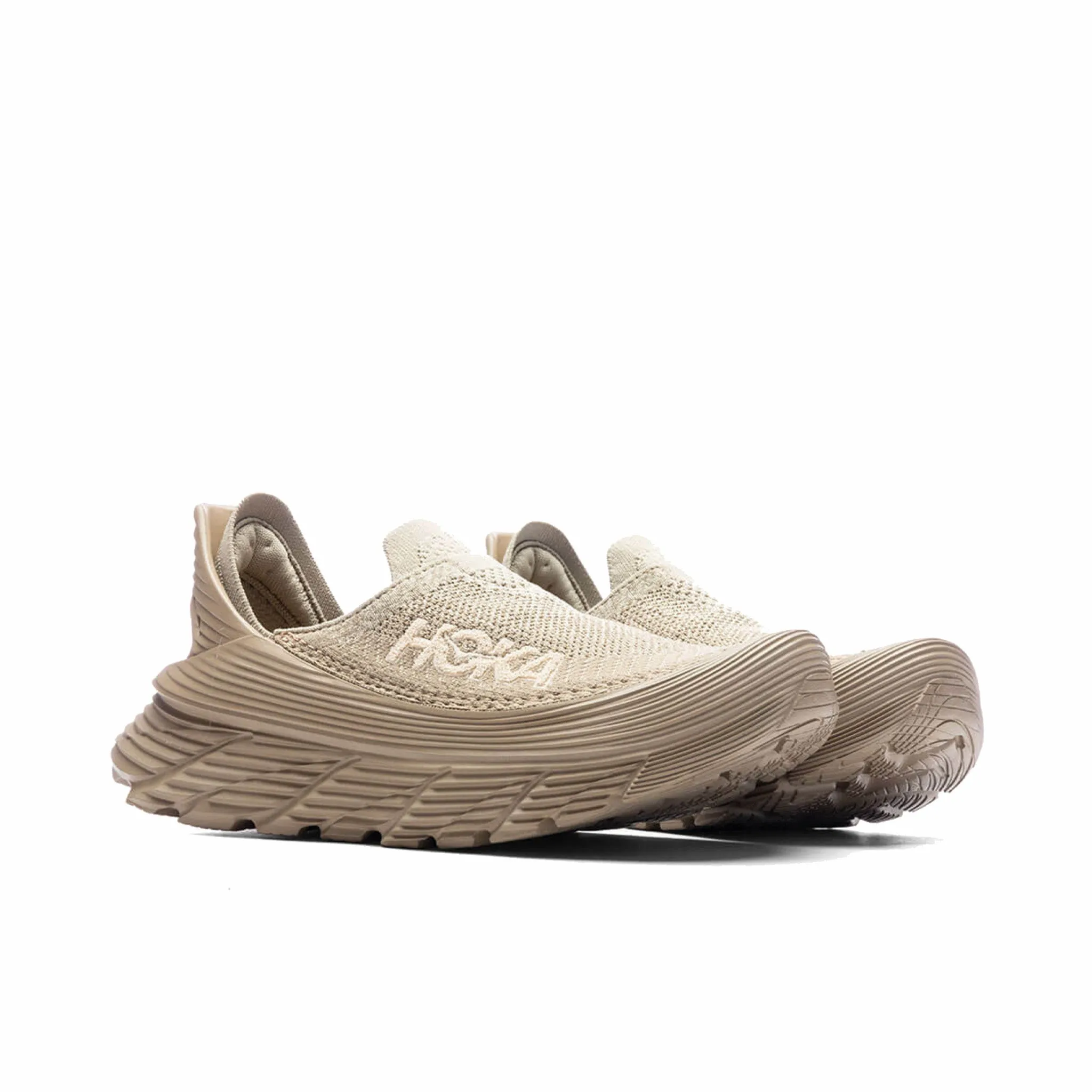 Eco-Friendly Hoka Restore TC Walking Shoes in Dune/Oxford Tan