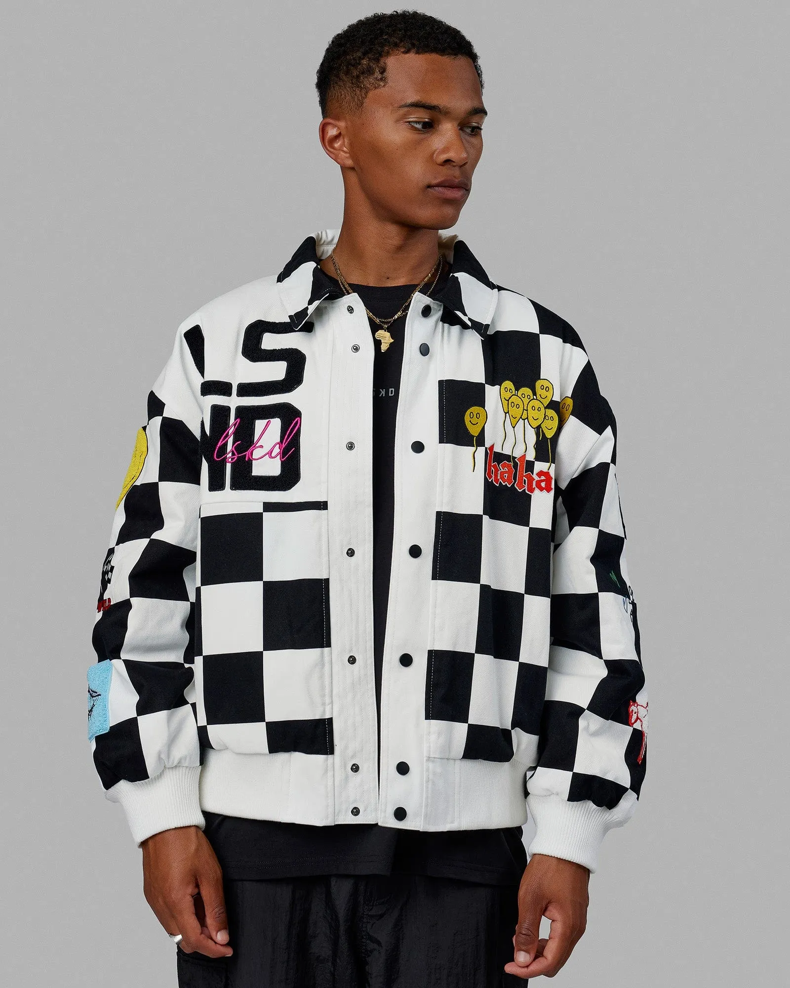 Kyle LeBlanc x LSKD Jacket - Black-White