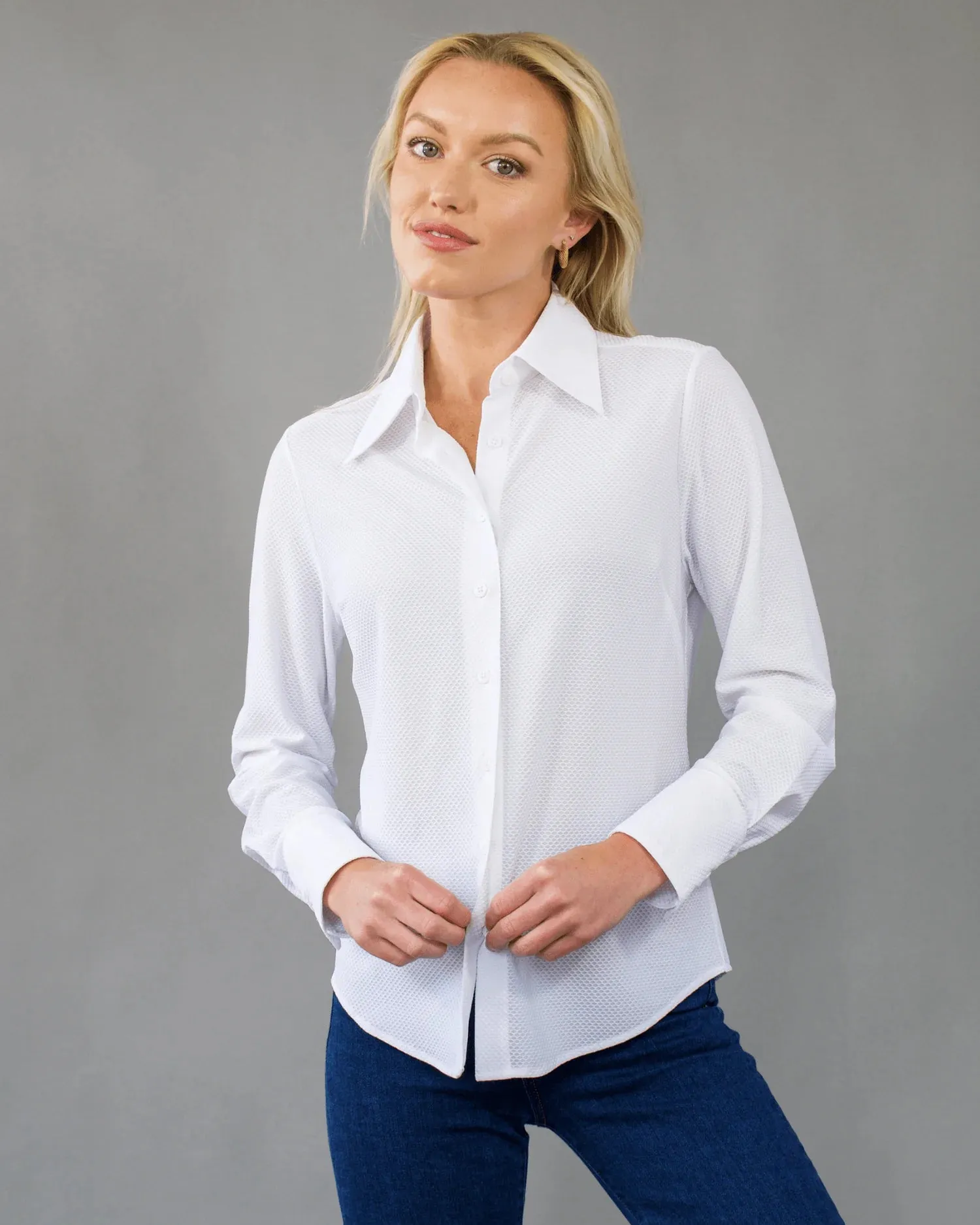 Luxeire Bubble Blouse White