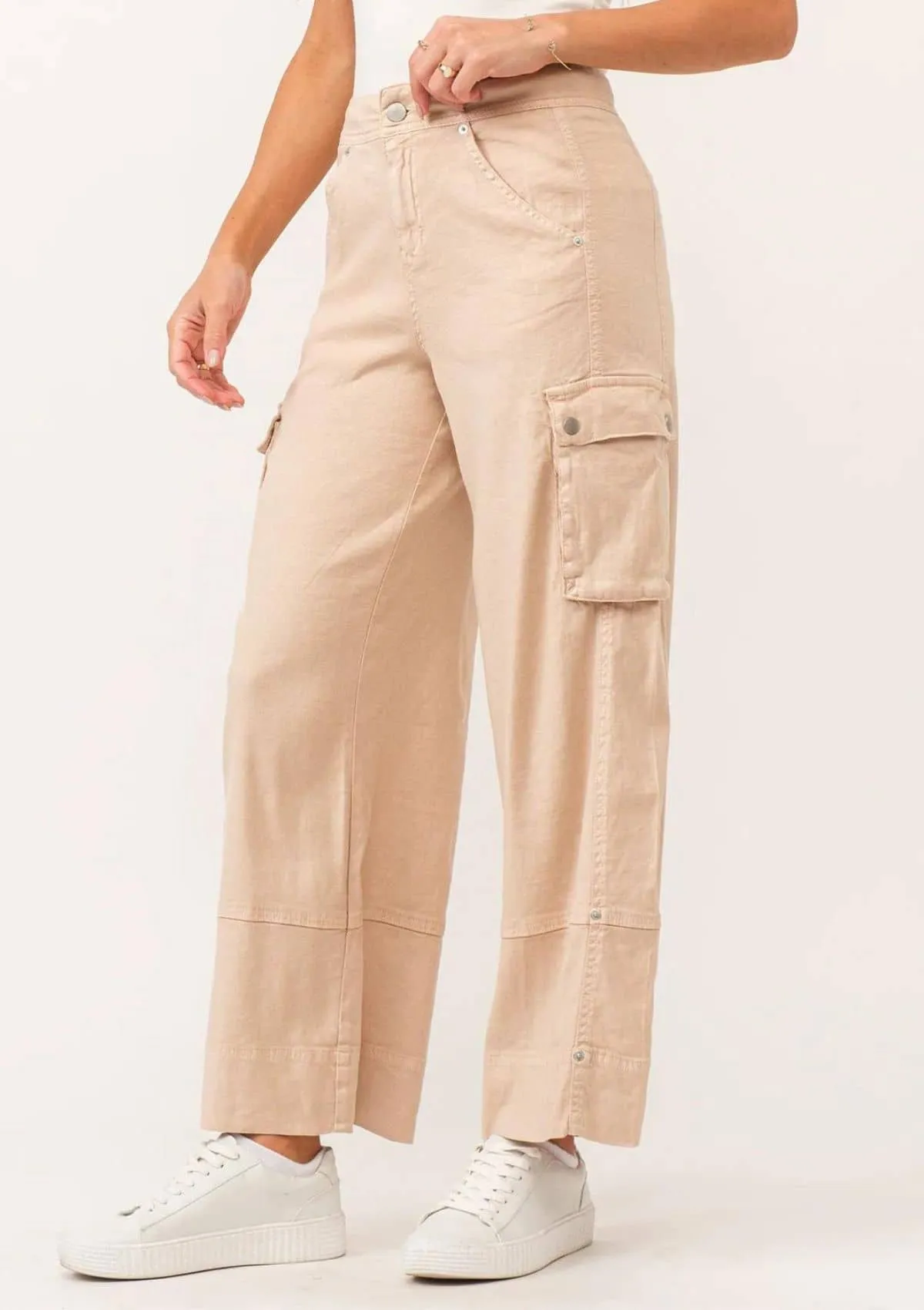 Marvey Super High Rise Pants - Peach Flash