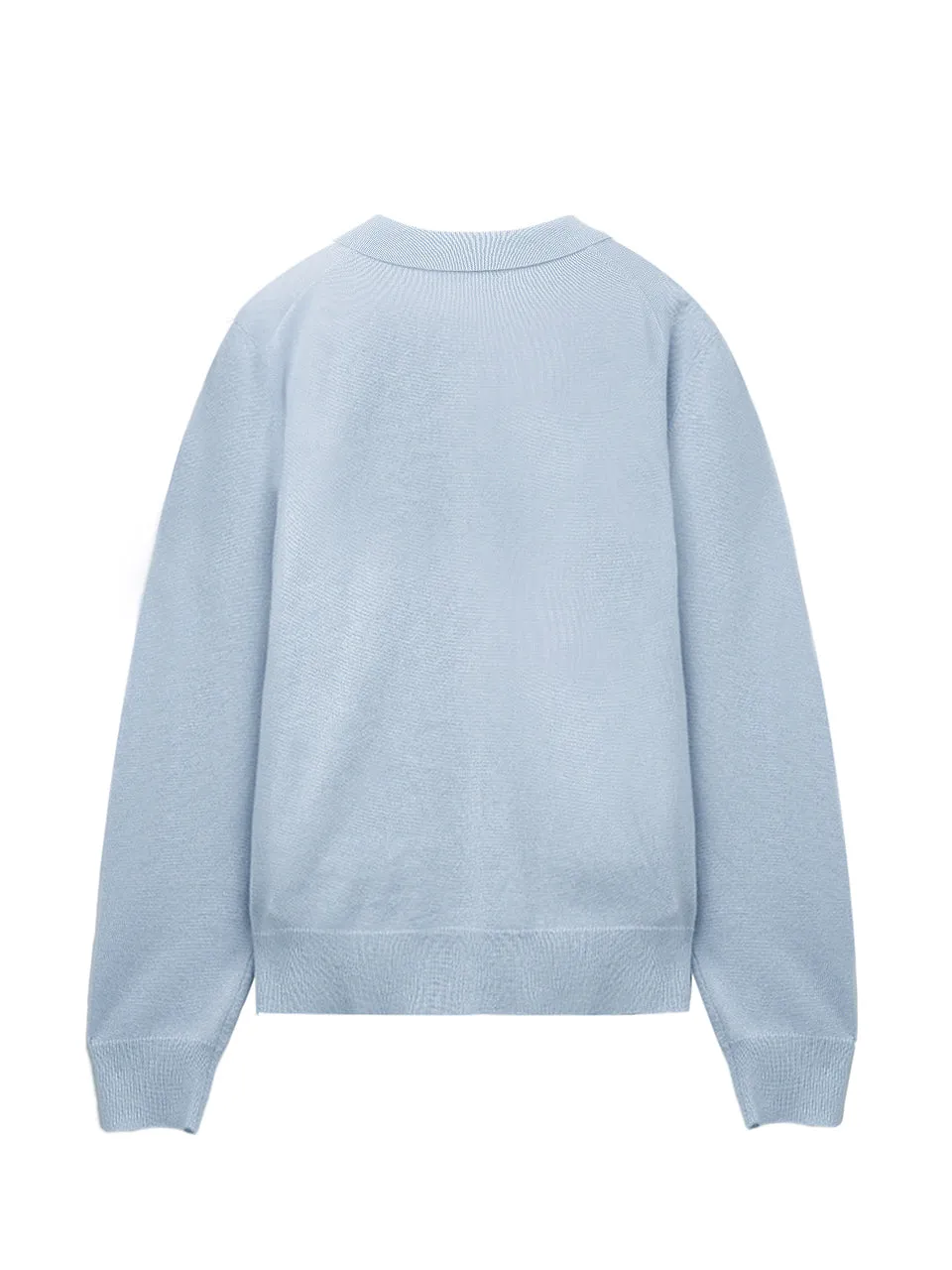 Men Polo Sweater_Baby Blue