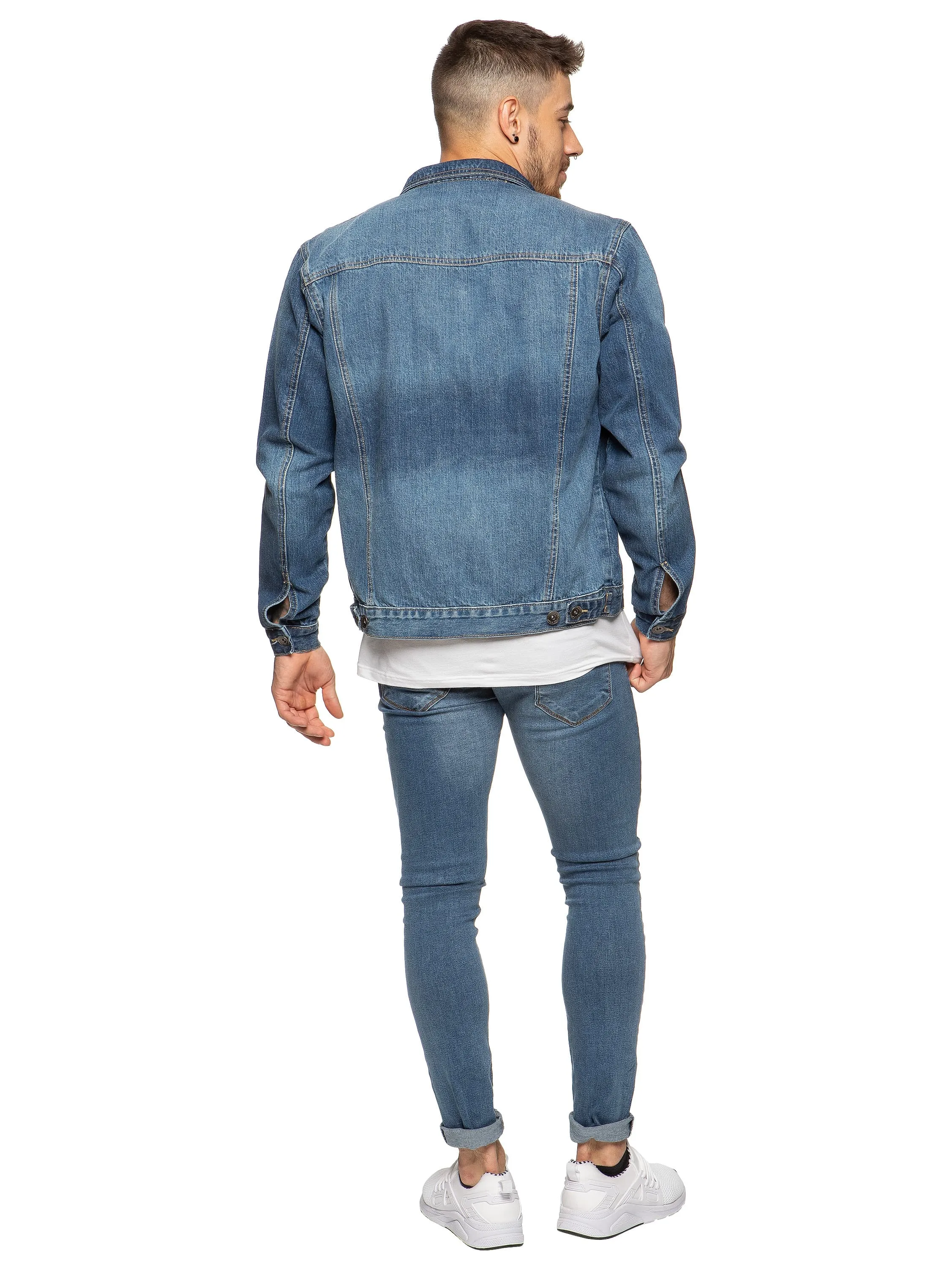 Mens Enzo Denim Designer Jacket - MSW | Enzo Designer Menswear