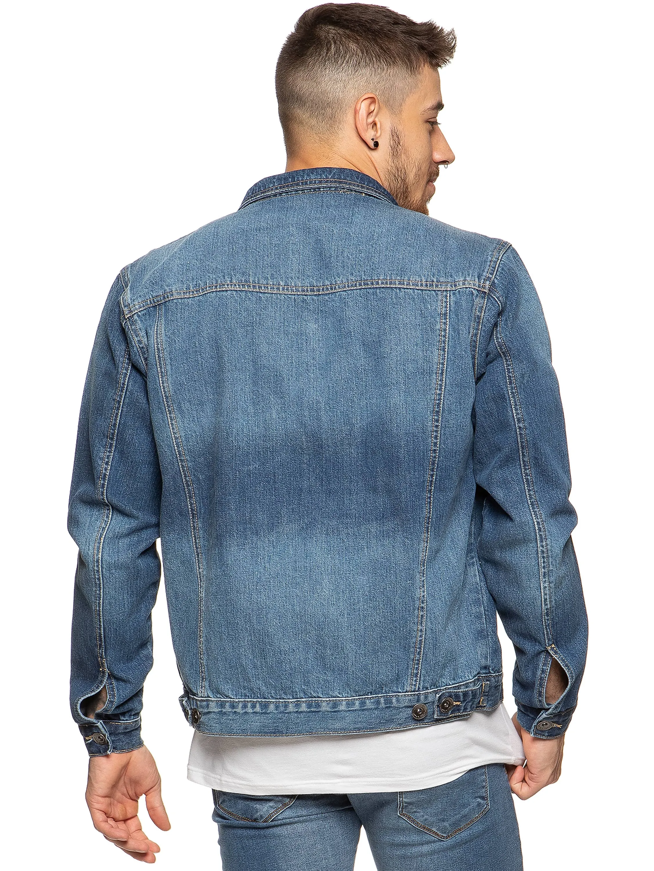 Mens Enzo Denim Designer Jacket - MSW | Enzo Designer Menswear