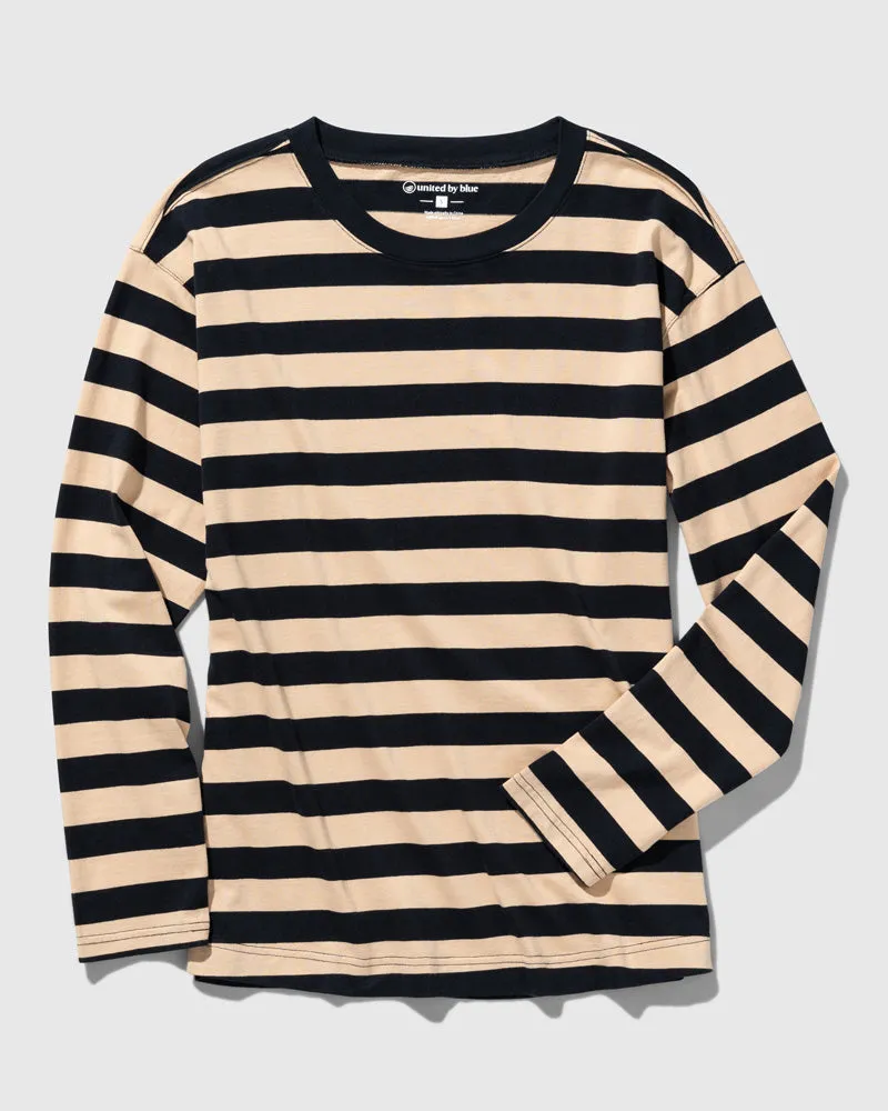 Organic Striped Long-Sleeve Tee