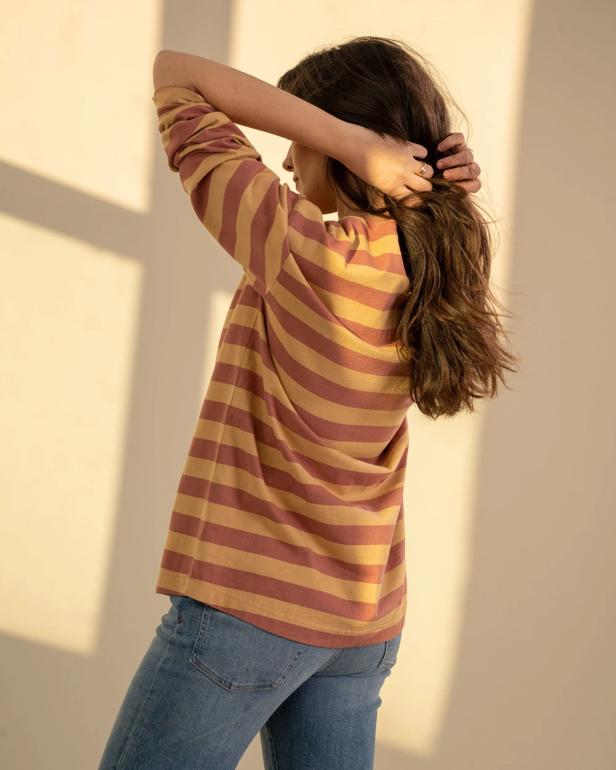 Organic Striped Long-Sleeve Tee