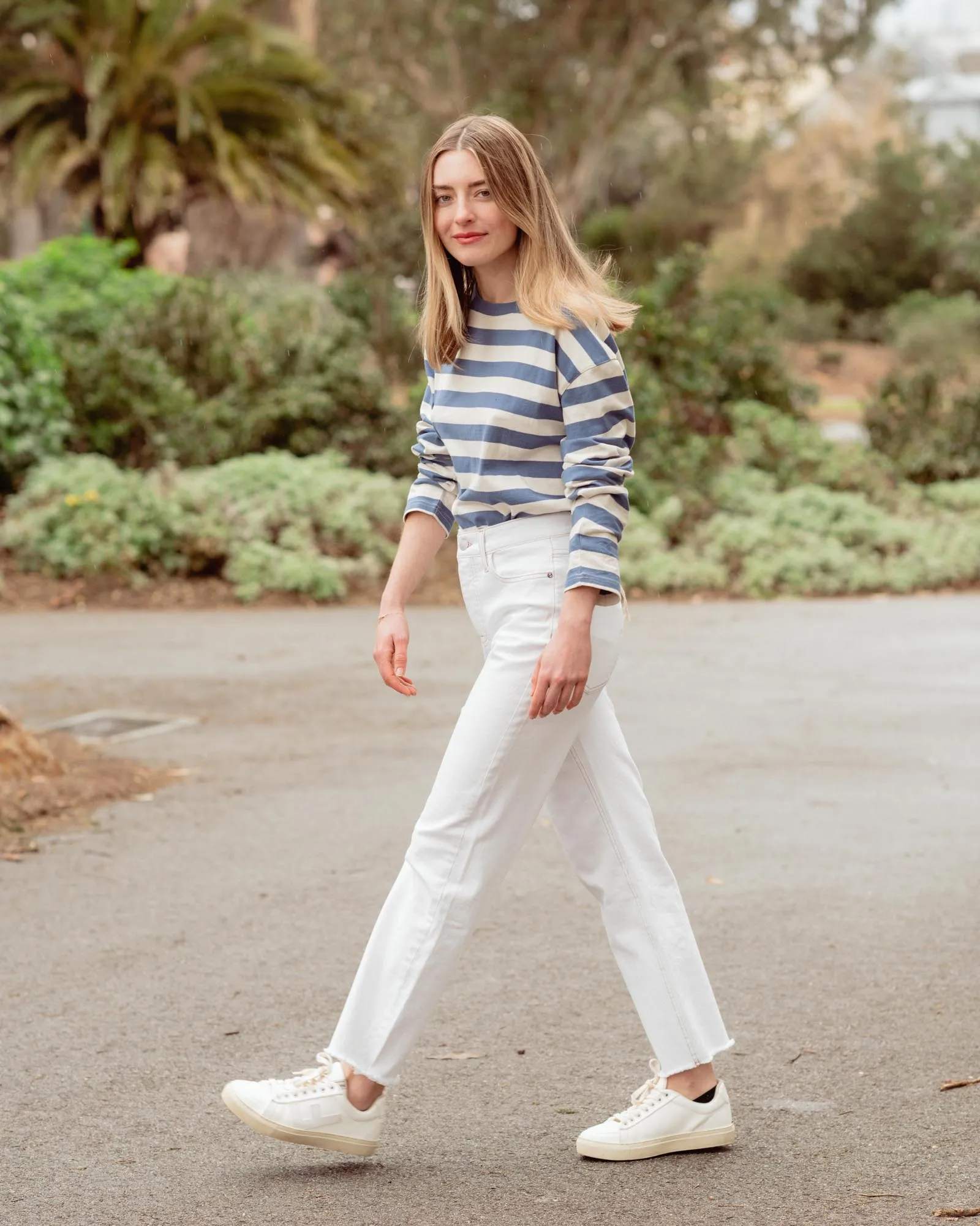 Organic Striped Long-Sleeve Tee