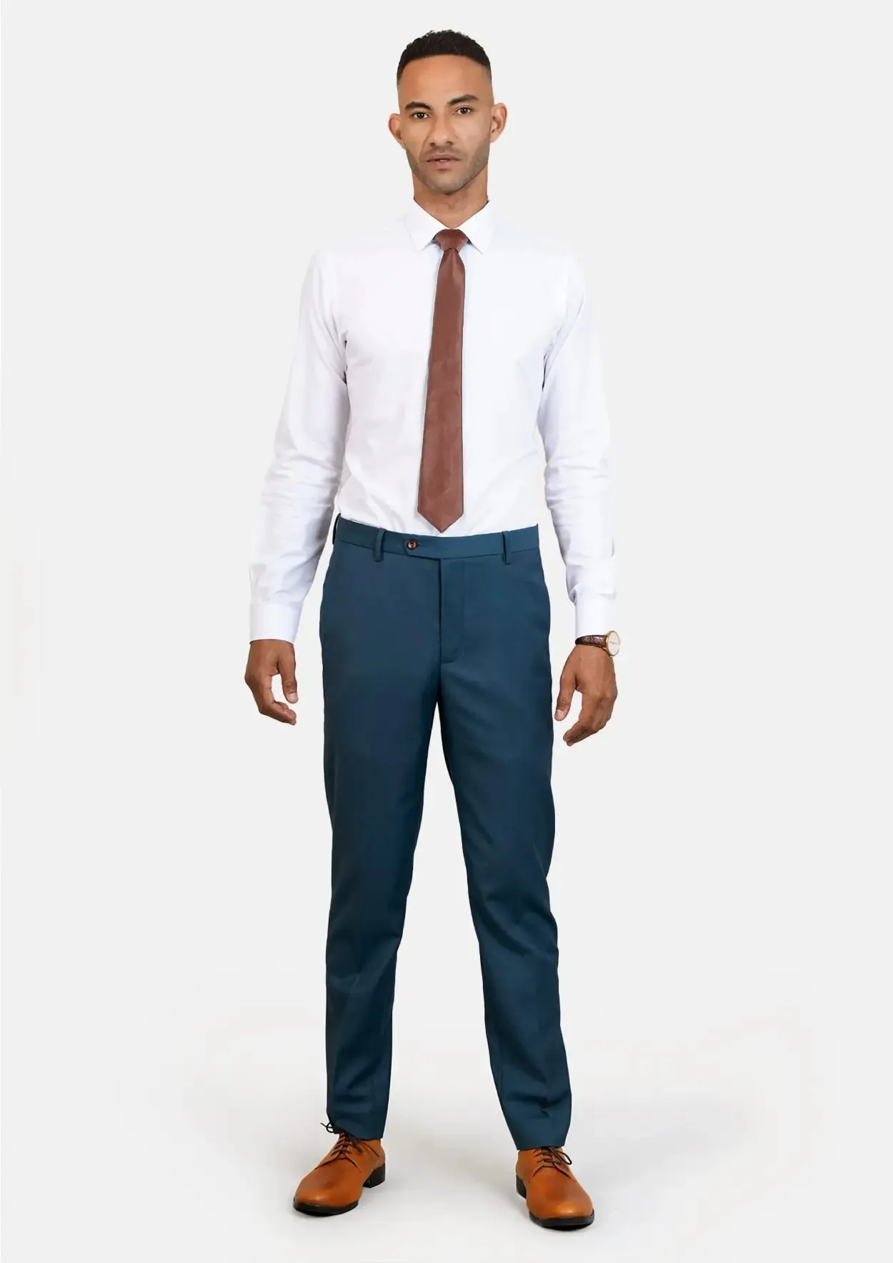 Prussian Teal Twill Pants