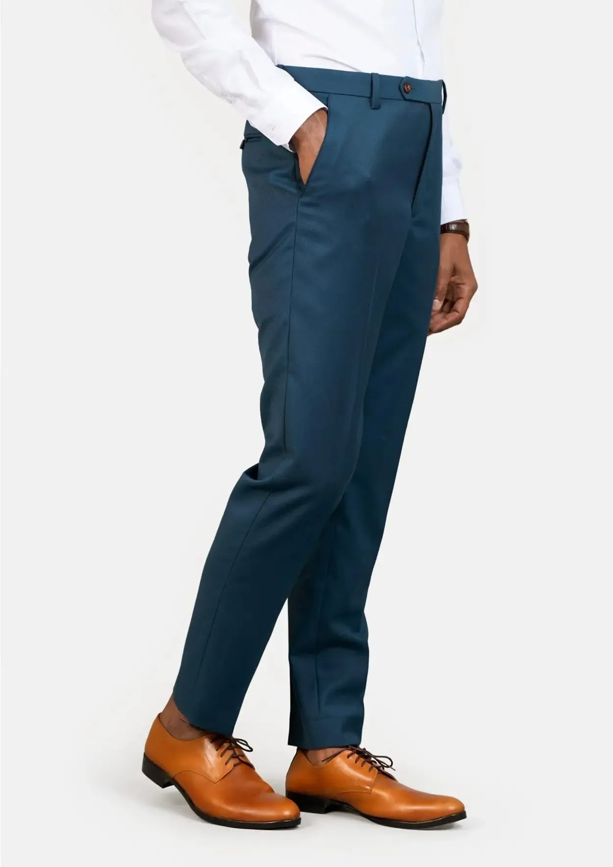 Prussian Teal Twill Pants