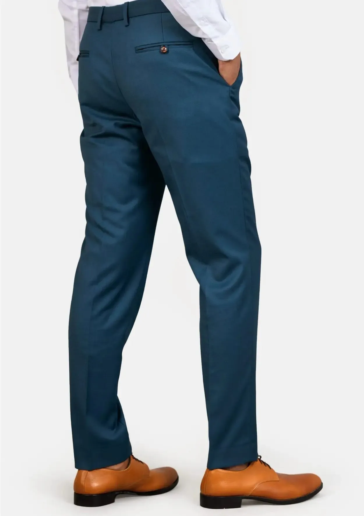 Prussian Teal Twill Pants