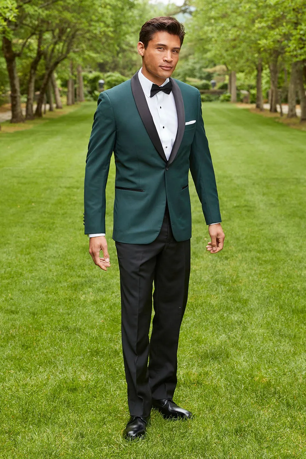 "Arlo" Green Tuxedo Jacket (Separates)