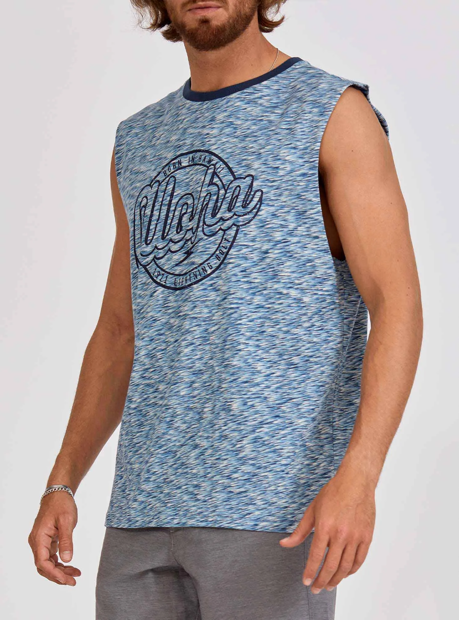 REGULAR TANK TOP WITH FRONT PRINT