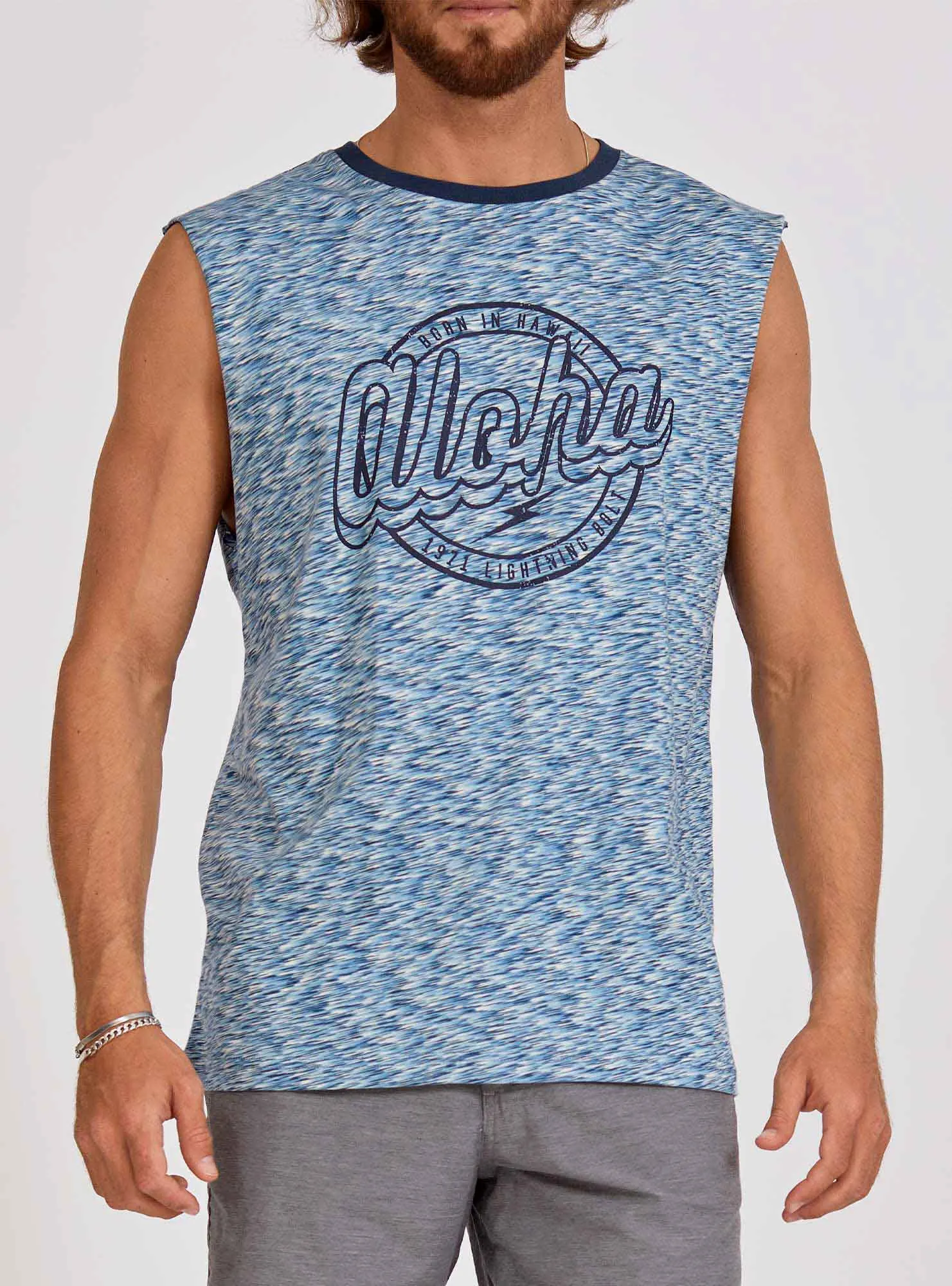 REGULAR TANK TOP WITH FRONT PRINT