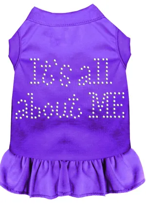 Rhinestone All About Me Dress Purple Lg (14)