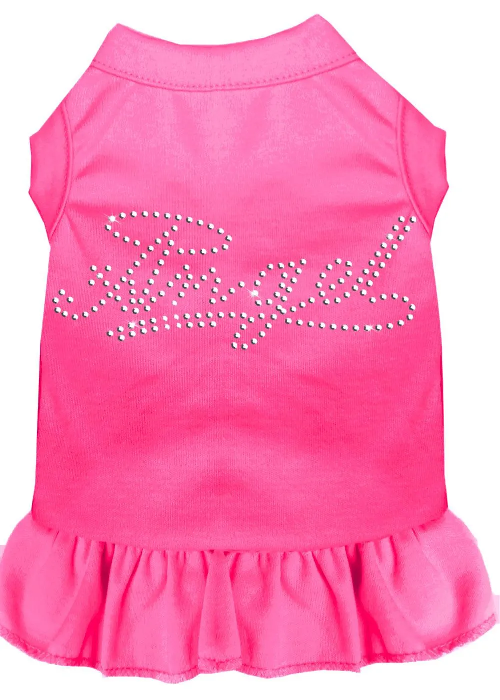 Rhinestone Angel Dress Bright Pink Xs (8)