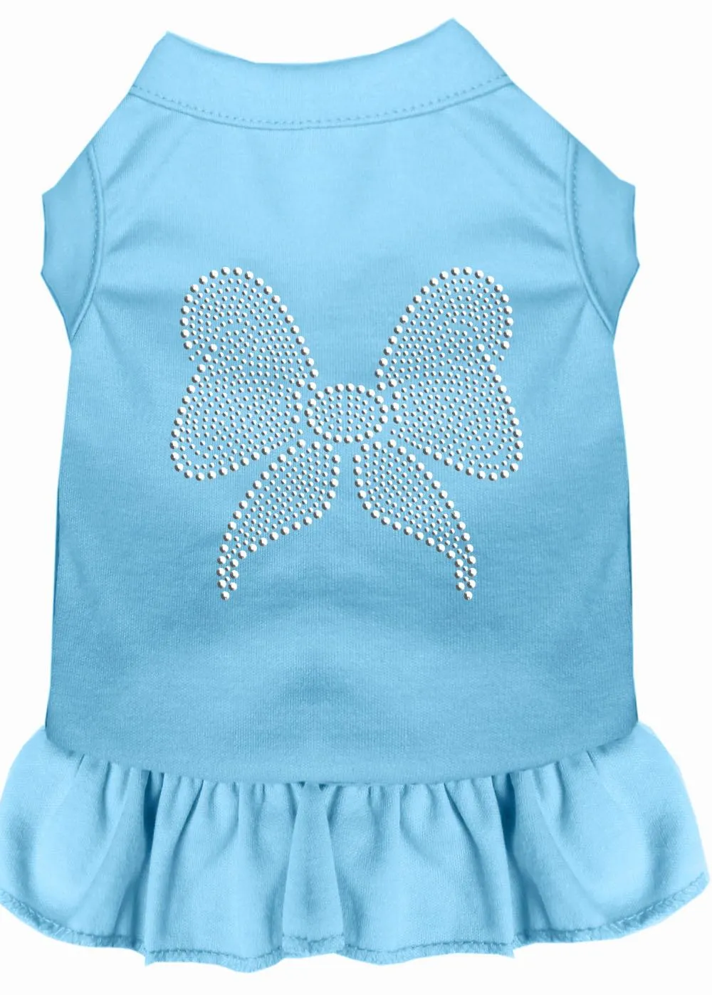 Rhinestone Bow Dress Baby Blue 4x (22)