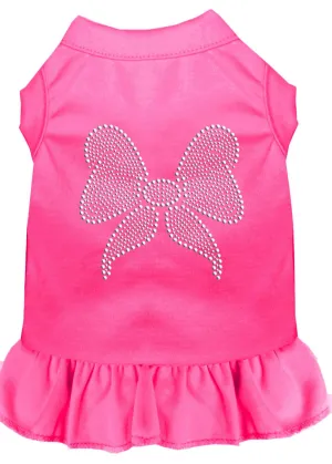 Rhinestone Bow Dress Bright Pink 4x (22)